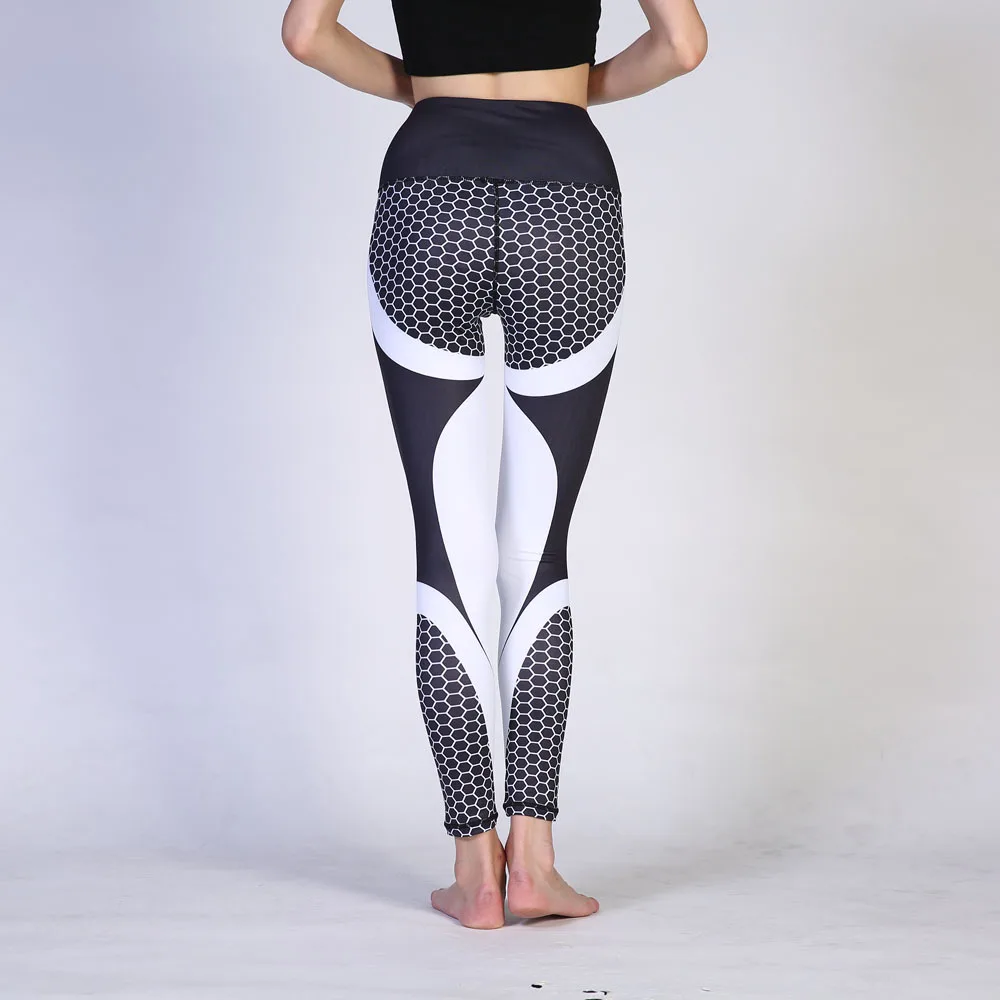 4 Way Stretch Compression Tights Women Plain Yoga Pants Blank