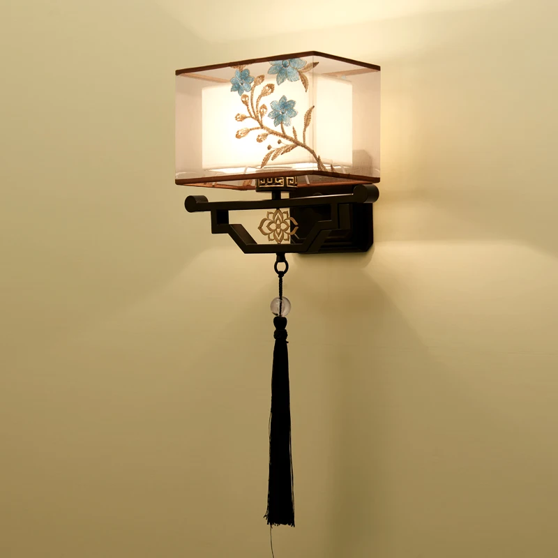New Chinese Creative Modern Simple Engineering Chinese Wind Wall Lamp