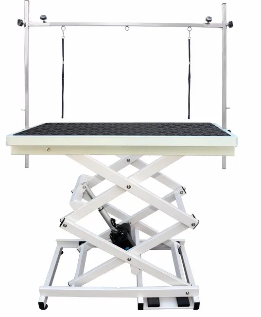 Electric Lifting Pet Grooming Table With Replaceable Tabletop And Foot