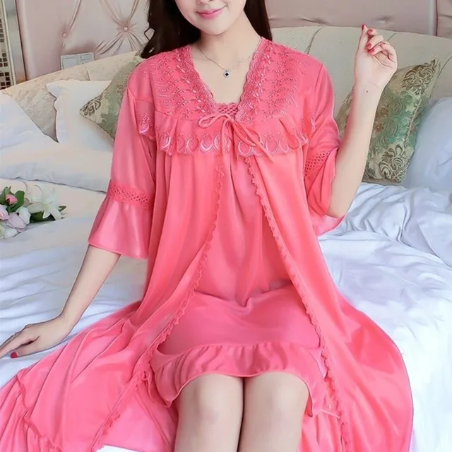 wholesale 2pcs lace sleepwear female sexy lingerie