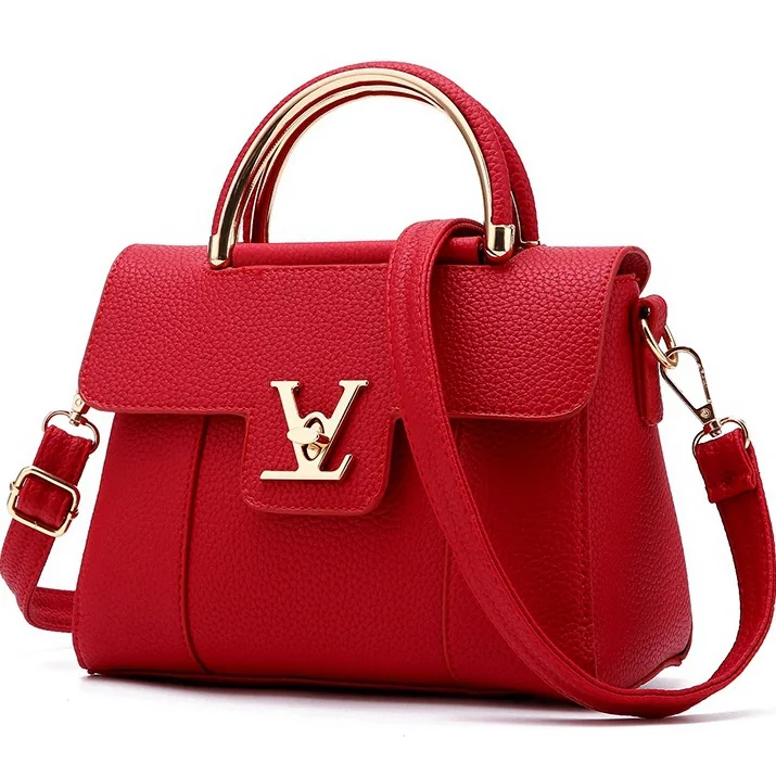 Online Wholesale Branded Luxury High Quality PU Leather Women Shoulder Bag Women Tote Hand Bag Lady Handbag Designing Bags