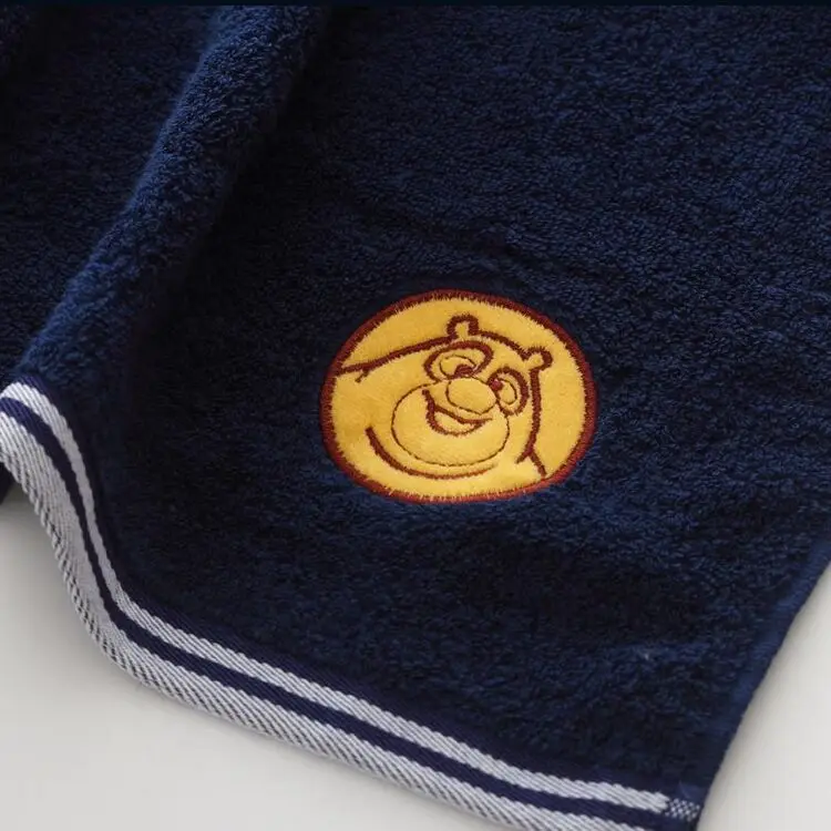 Cotton Faisalabad Pakistan Cartoon Embroidery Towel