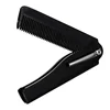 FY Mens Womens fashion Beauty Handmade Folding Pocket Clip Hair Moustache Beard Comb Folding horn comb travel small plastic comb