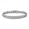 76087 xuping online white gold color jewellery making, luxury synthetic cz bracelet