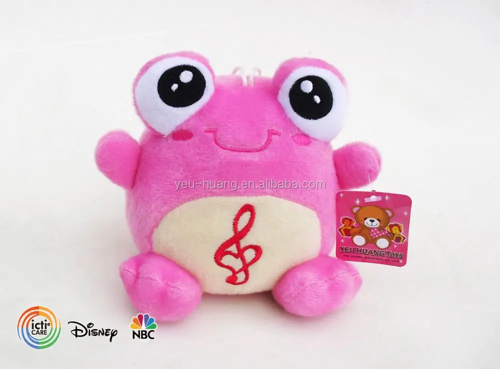 pink frog stuffed animal