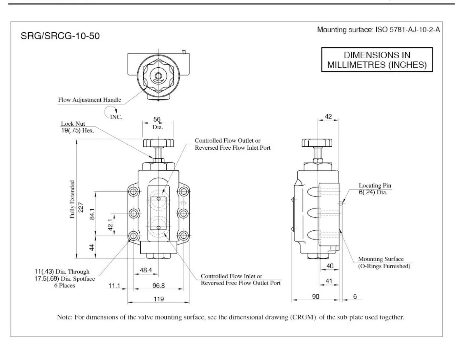 Sr(c)g10* Yuken Type Restrictors /one Way Restrictors 10 Series Buy
