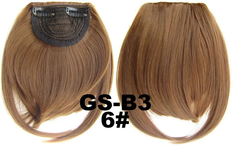 Synthetic Hair Straight Bangs Natural Front Bangs Clip In Hair