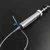 Veterinary injector extended needle needle injection syringe infusion tube for animal vaccination