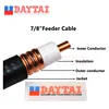 50Ohm Foamed PE Helical Corrugated Copper Tube/Copper Tube 7/8" RF Coaxial Cable
