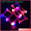[Soar]2017 Newest Products LED Glow Universal Silicone 3D Frame Bumper Light Up Phone Case For Iphone 7