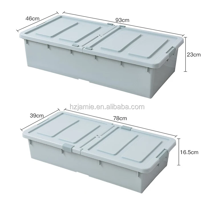 wood under bed storage containers with wheels