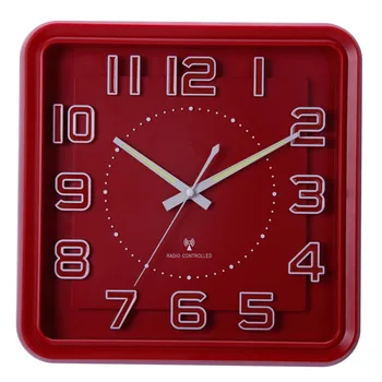 wall clock with luminous hands
