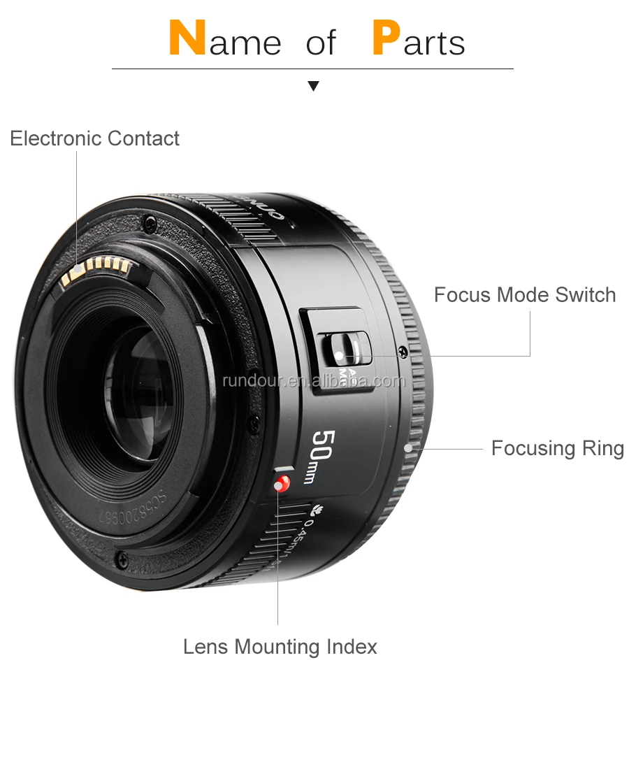 In Stock! Yongnuo Yn 50mm F1.8 Lens Large Aperture Auto Focus Lens For