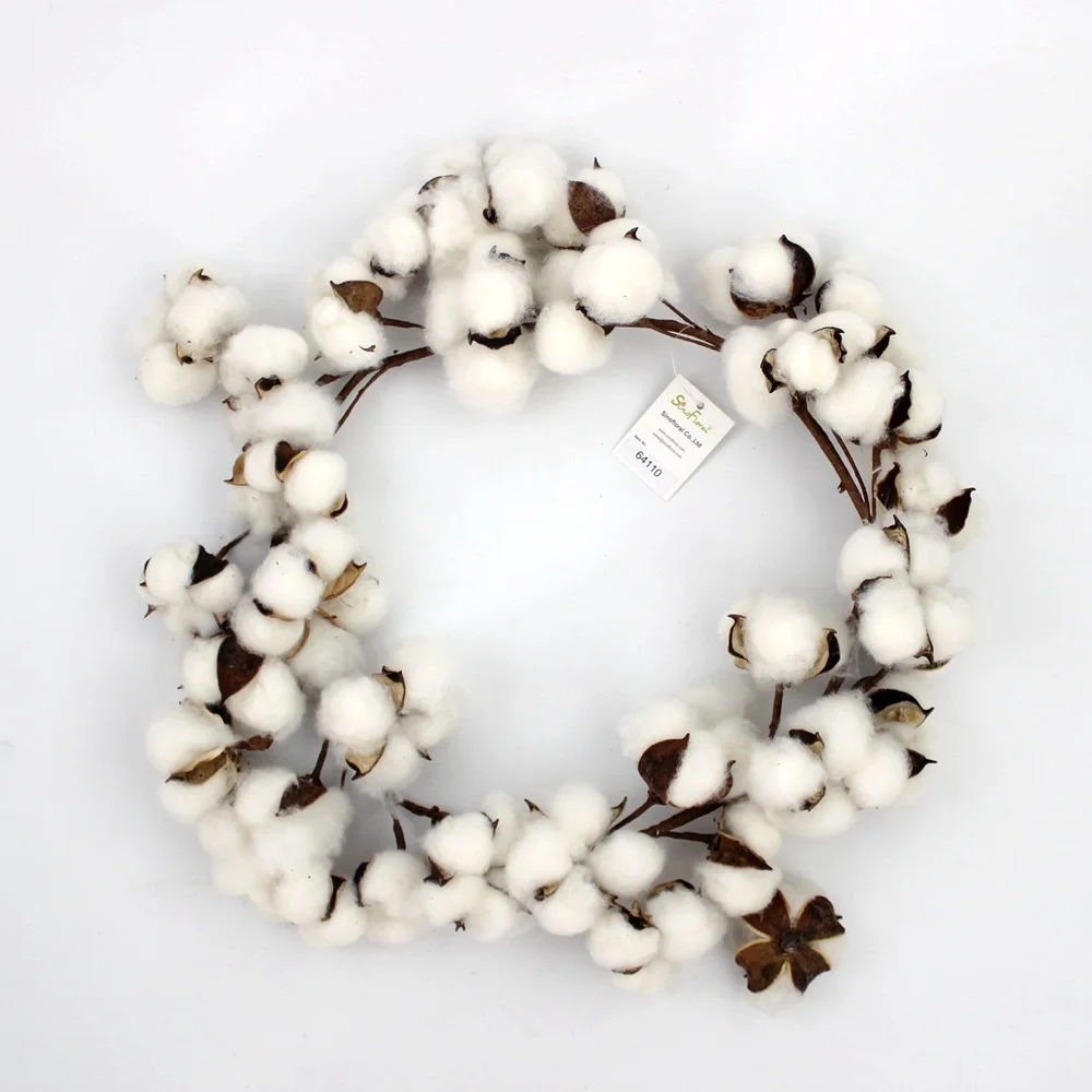 cotton ball garland wholesale #64110