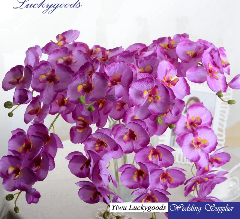 Lf440 70cm Fake Artificial Blue Orchids Flowers In Different Colors