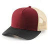 Lightweight And Breathable Color Blocking Plain Blank Trucker Mesh Hats
