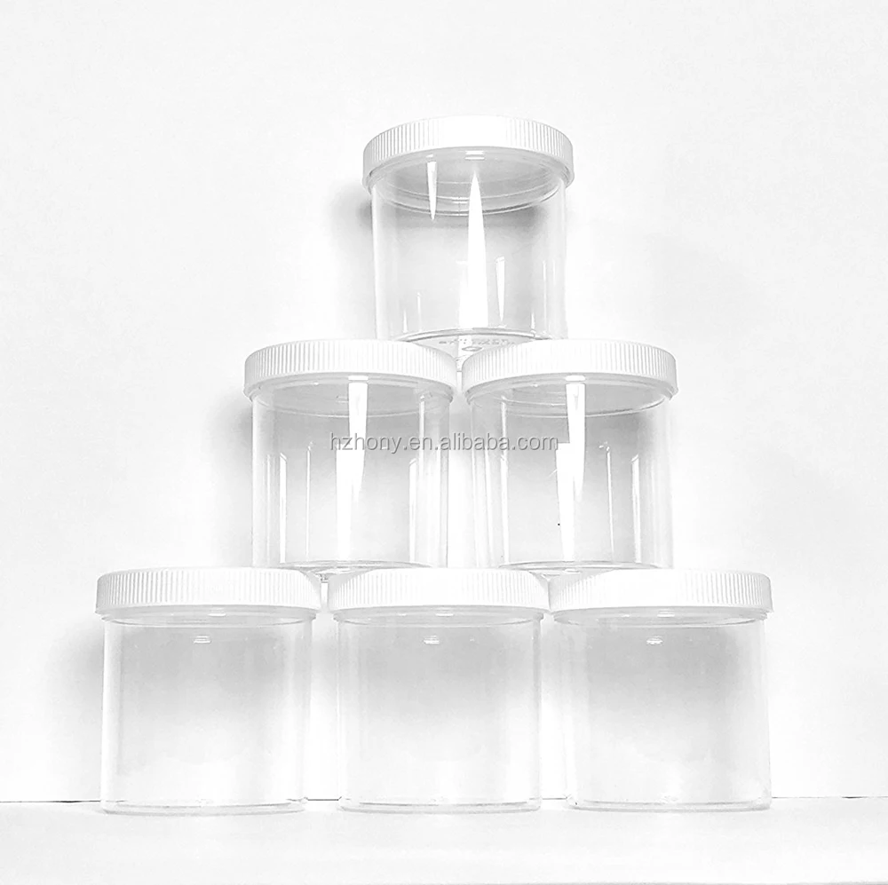 6oz slime storage jars clear all
