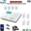 New Product Multi Language K9 GSM Fire Alarm System Smart Home Security 2G 3G Made in China