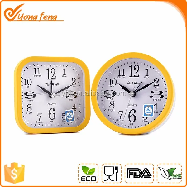 Hot Selling Yellow Plastic Bedside Small Table Clock Buy Small Clock Small Table Clock Plastic Small Table Clock Product On Alibaba Com