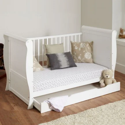 Multifunction Height Adjustable Wooden Baby Beds Crib Designs