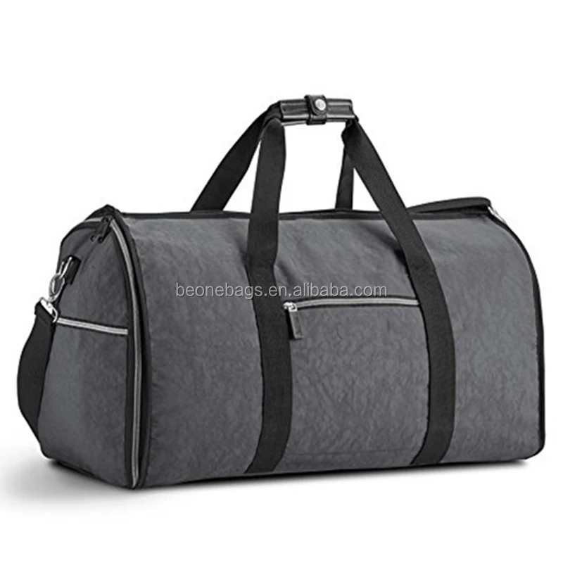 Wholesale Gray Cotton Canvas Personalized Garment Bag For Travel Or Business Trip - Buy Garment ...