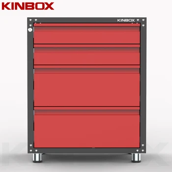 Kinbox Garage Unit 4 Drawer Base Mechanic Tool Box Set For Home