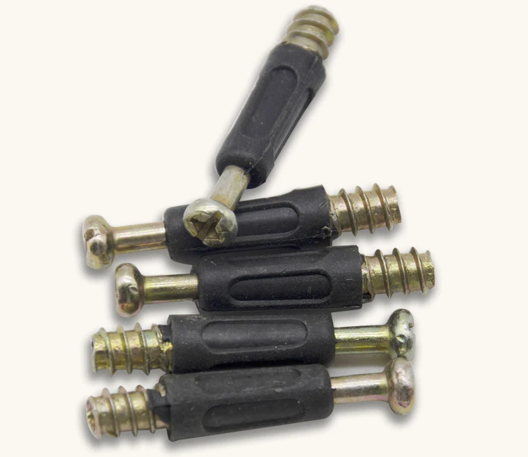 Iron Plastic Connecting Cam Lock Bolt M6 Furniture Joint Connector