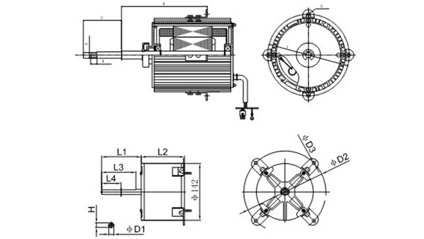 Ysy Series Ac Dc Bldc Fan Motor For Air Water Cooler