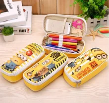 Cute Cartoon Despicable Me Minions Pencil Cases Kawaii School Suppliers Pencil Box Stationery Pen Pencil Bags For Childs