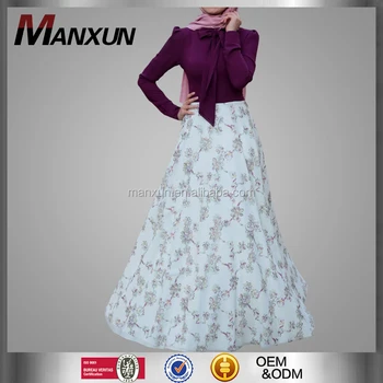 baju floral maxi dress
