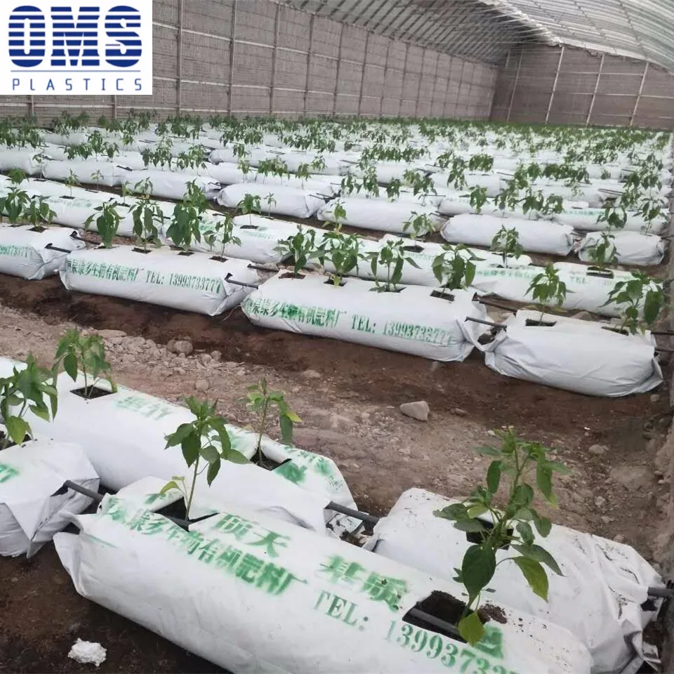 Durable White And Black Plastic Grow Bags For Plantation 5gallon Buy