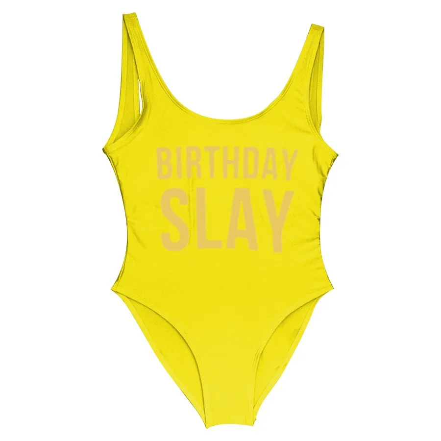 birthday slay swimsuit plus size