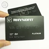 Custom embossed black foil business card pvc member gift card