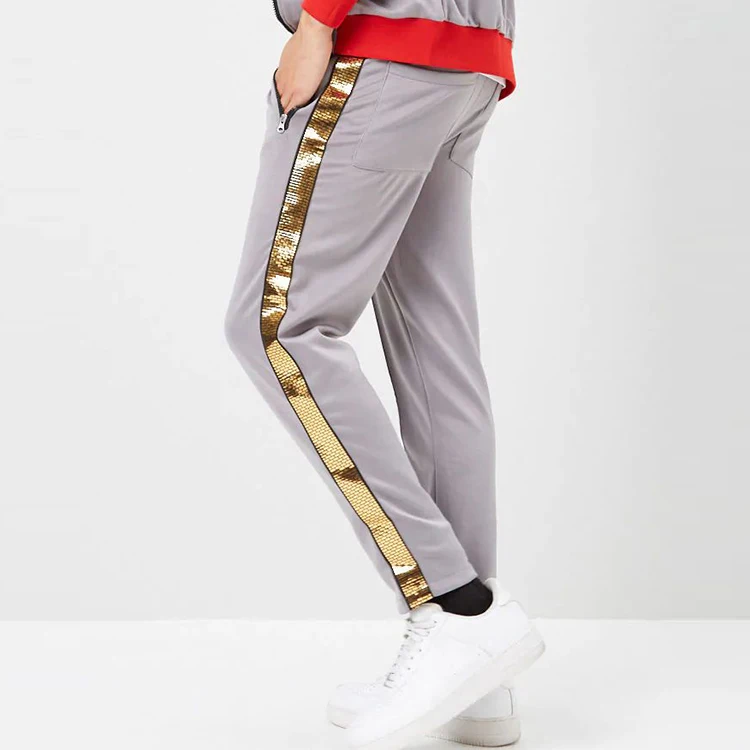 mens ankle zip track pants