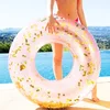 2019 NEWest adult Inflatable bronze glitter pvc water swimming ring floats toys commercial chinese factory