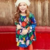 YY10290G Western style high quality new design long sleeve kids floral dress girls