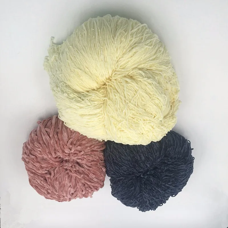 1/3nm 100 Polyester Chenille Yarn Raw White And Dyed For Carpet Buy