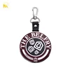 Custom zinc alloy letter clock bell soccer golf bag tag, hang tag for bags