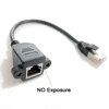 30cm 8Pin RJ45 Cable Male to Female Socket Screw Panel Mount Ethernet LAN Network 8 Pin Extension Cable without exposure