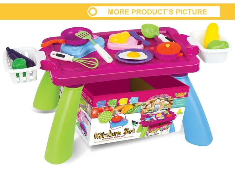 Toys Kitchen Table Cooking Play Set For Kids View Kitchen Table Cooking Toys Play Set