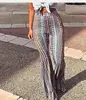 custom print all over printing pants High Elastic Soft Stretch Bell Bottom Hippie Pants
