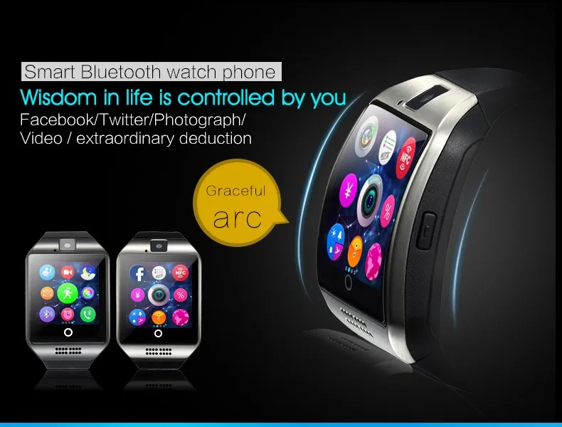 New Arrival Q18 Touch Screen Smart Watch,Android Smartwatch Phone With