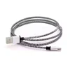 100CM Snake Metal Nylon Weaving Wire USB Male to V8 Male USB Cable
