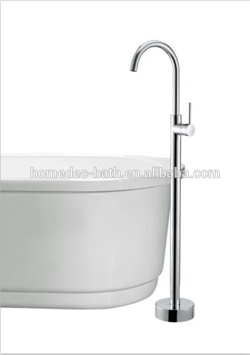 libre de pie montado en el piso bañera caño del grifo mezclador grifo