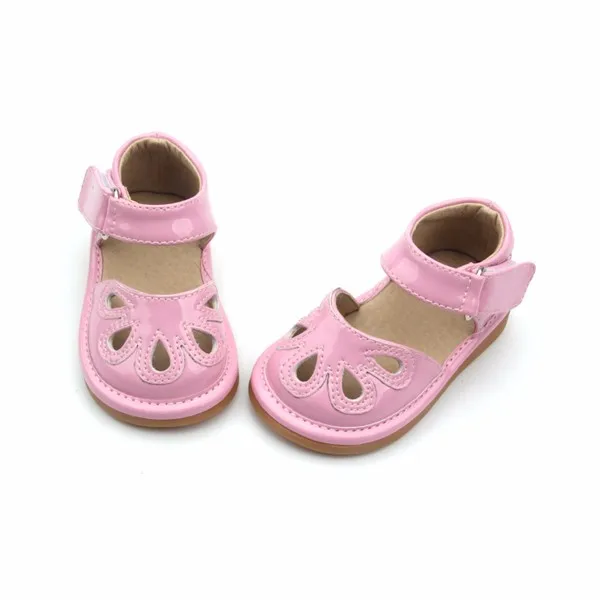 pink patent baby shoes