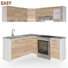 Sonoma Oak L Shape Corner Combinable modules Wood Kitchen Furniture