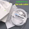 Factory Wholesale Original oem Foxconn Usb Cable 2m/6ft E75 chip Data Transfer usb Charging cable For Iphone With new packaging