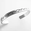 Hot Sell High Quality Personalized Engraved Location Bracelet Bangle