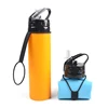 bpa free customized compressible folding black color water bottles new