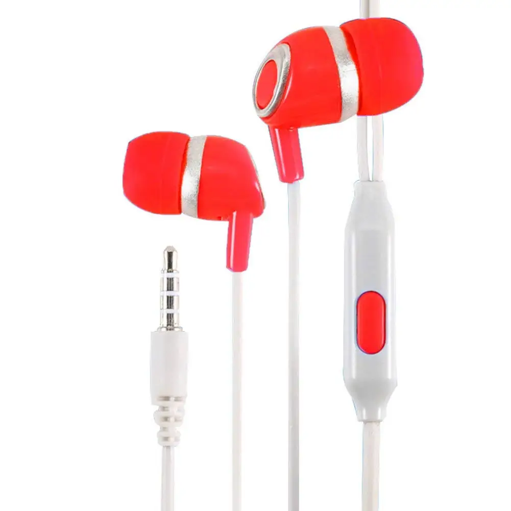 Jytrading 2018 New Plastic Headphones, Wired Universal Portable Heavy Bass In-ear Earphone Headphone Headset with Mic